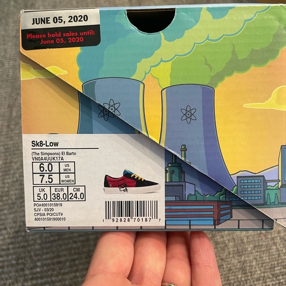 NWT VANS Sk-8 El Barto Sneakers! (Simpsons) - Picture 7 of 9